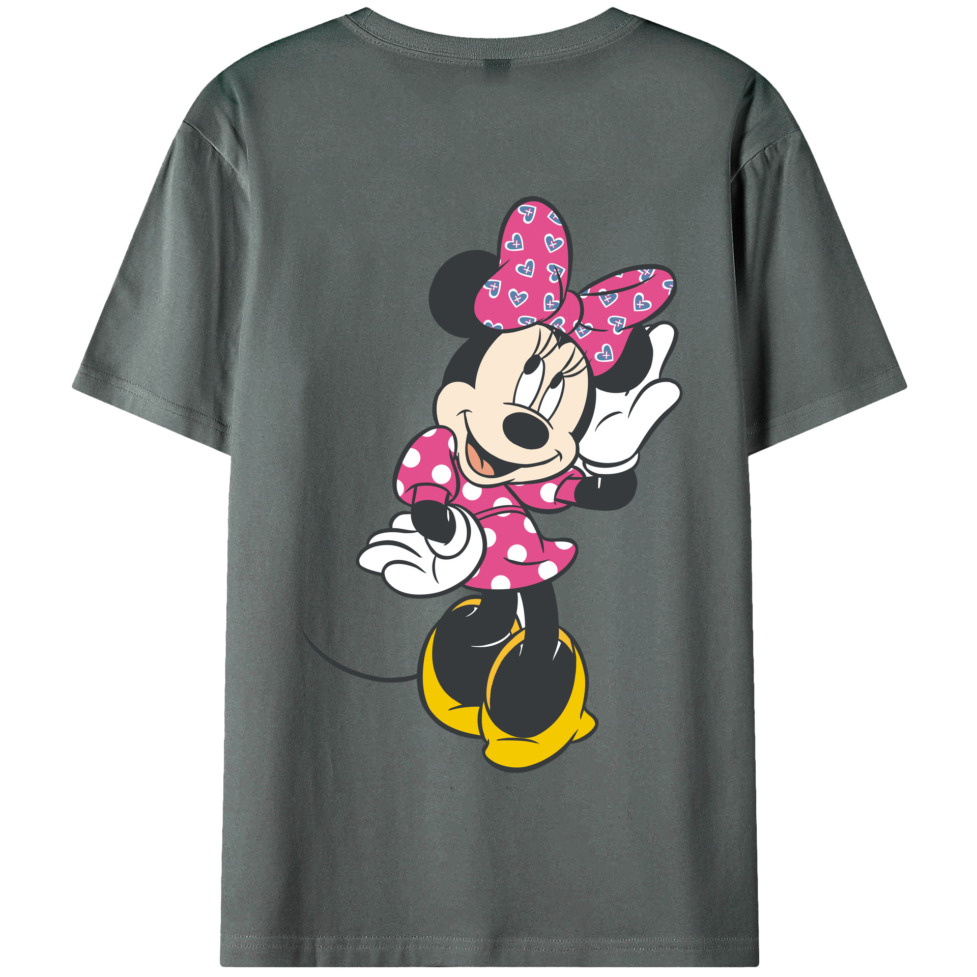 （画像用） ミッキーマウス Mickey Mouse 綿100％半袖Tシャツ（背面プリント）